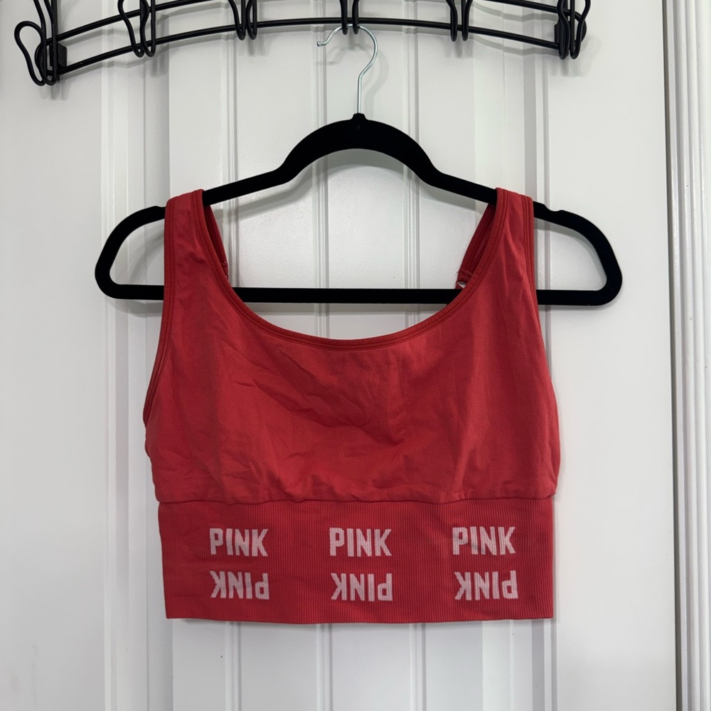 PINK Victoria's Secret Red Sports Bra